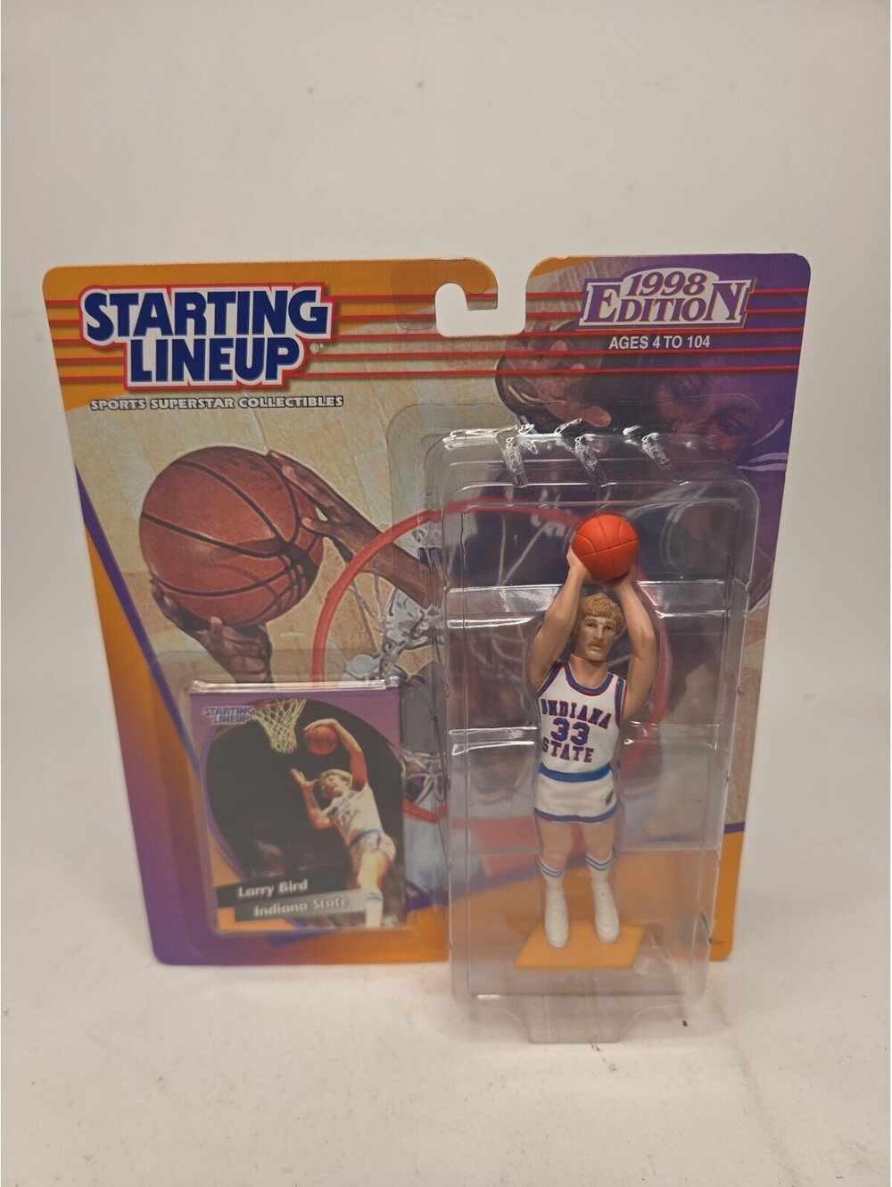 Larry Bird Indiana State Starting Lineup Basketball 1998. Box 281 Mint Condition